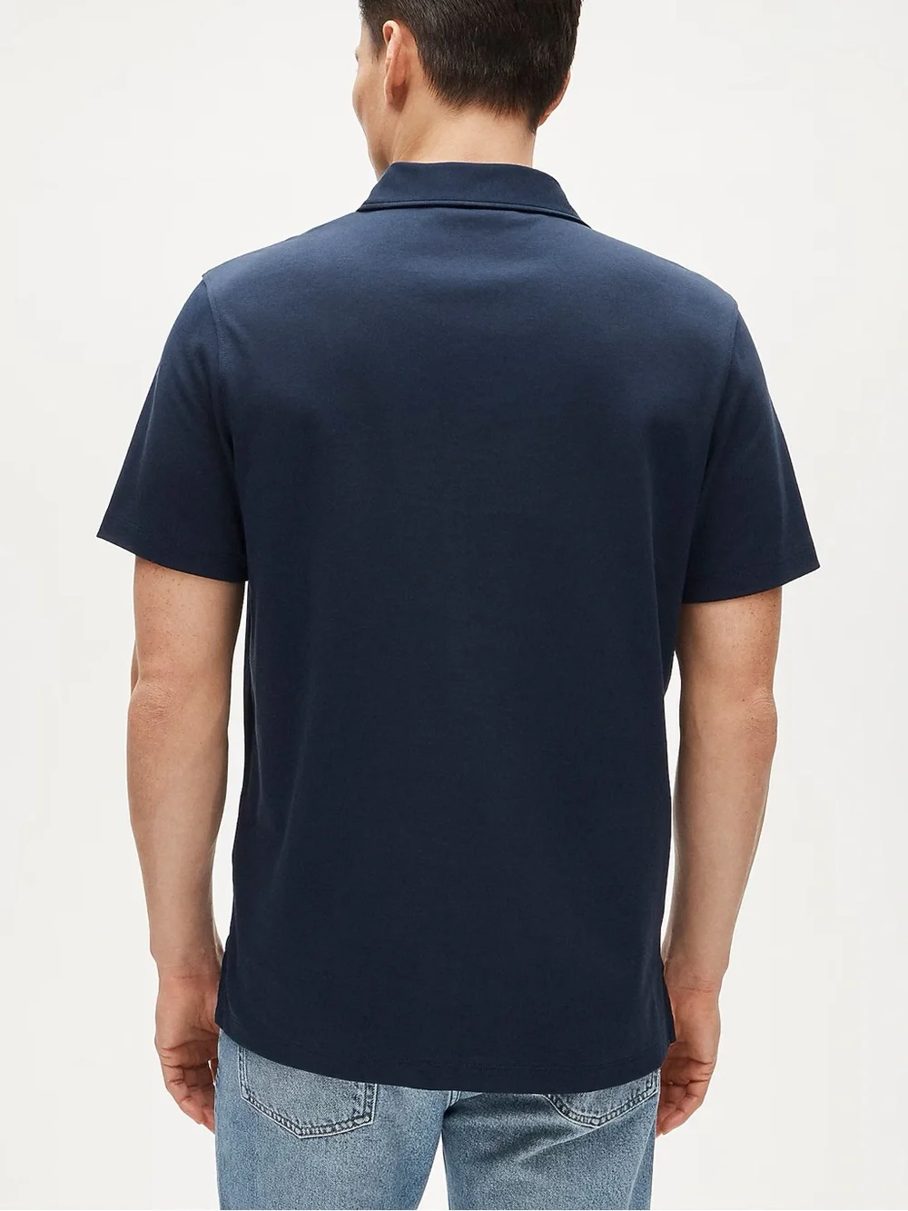 J. CREW Polo shirt in Pima cotton Black Size L NWT $98 CR435